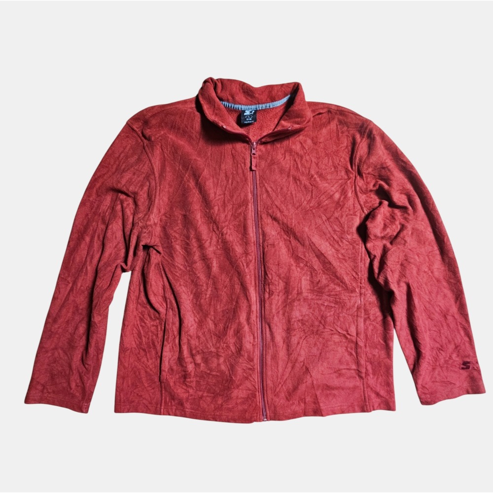 Vintage‎ Starter Full Zip Fleece Jacket Mens L Hiking Outdoor Gorpcore 90s Y2K